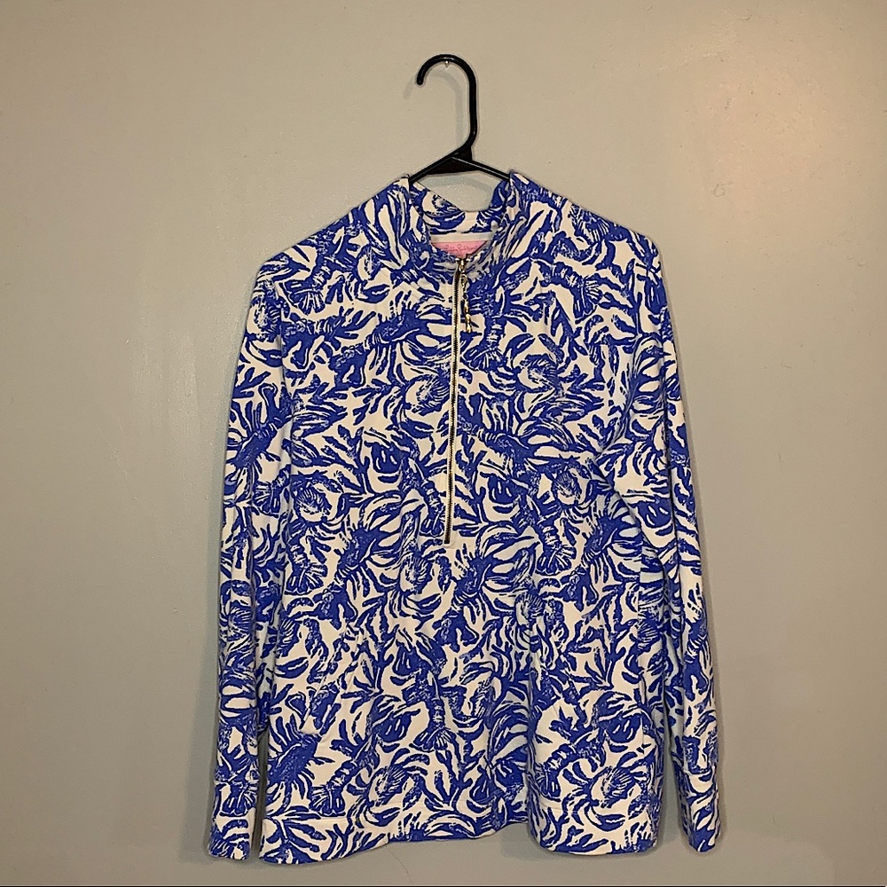 Lilly Pulitzer Blue Lobster Popover